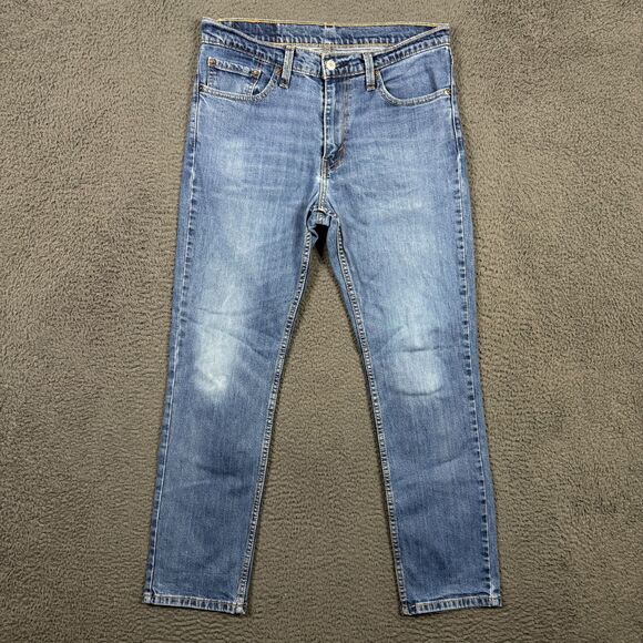 Levis 511 Jeans Mens 32x30 Blue Slim Fit Stretch Medium Wash Denim Pants - Picture 1 of 16